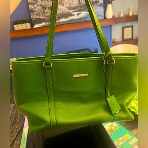 Dana Buchman green bucket purse. Great shape!